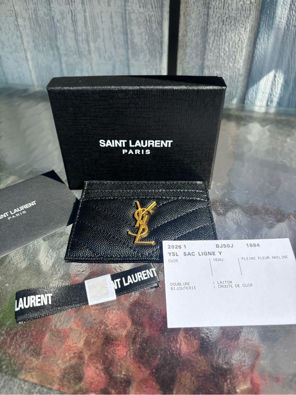 YSL card holder